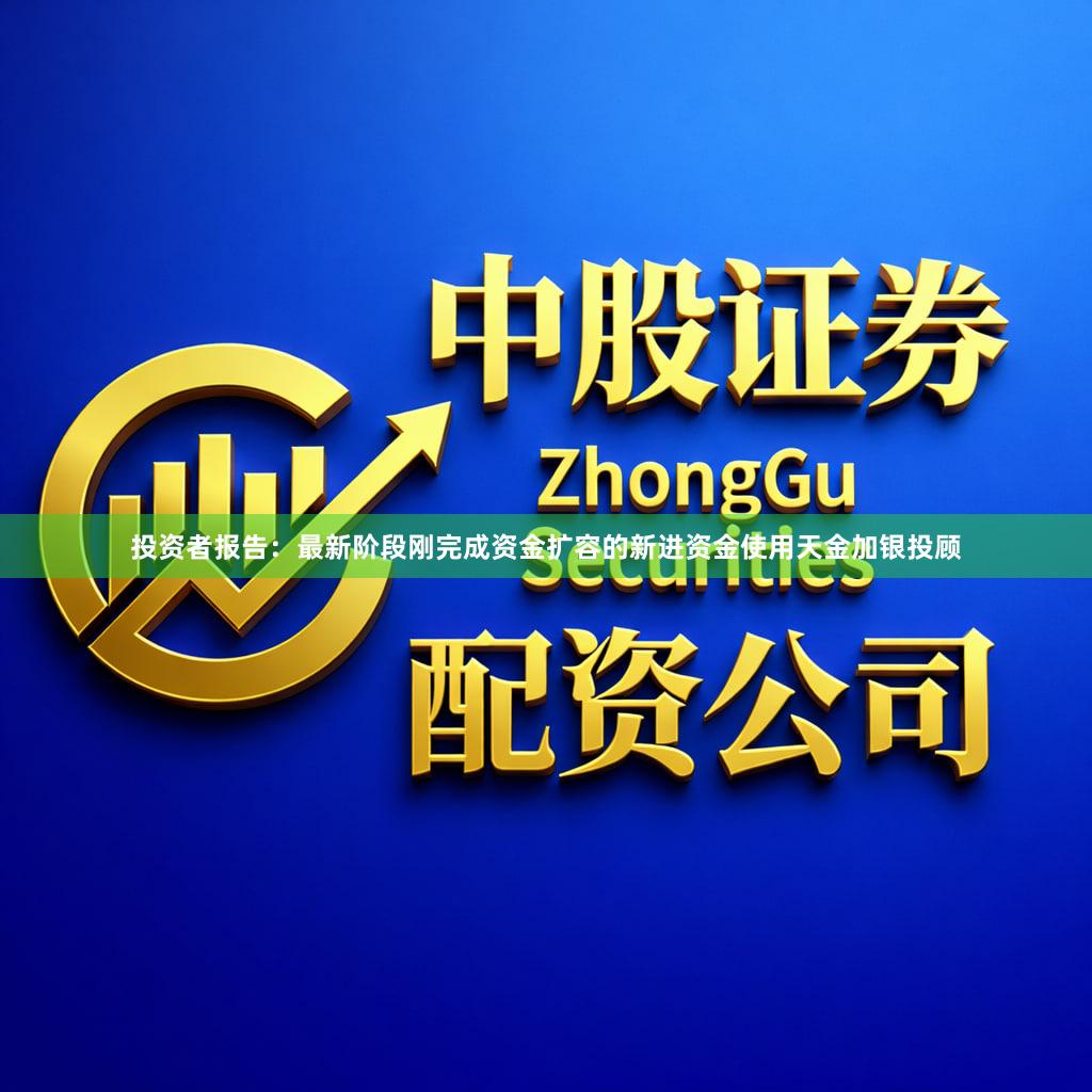 投资者报告：最新阶段刚完成资金扩容的新进资金使用天金加银投顾